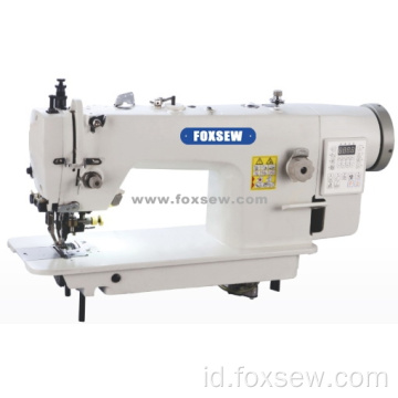 Mesin Lockstitch Pakan Atas dan Bawah Penggerak Langsung dengan Pemotong Samping dan Pemangkas Otomatis